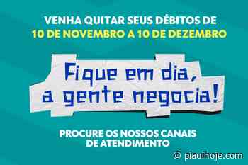 Fique em dia: Águas de Timon retoma campanha de negociação de débitos - Piauí Hoje