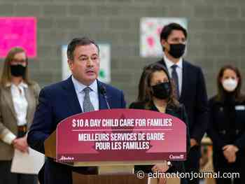 Alberta, Ottawa ink $3.8 billion child-care deal to lower cost to average of $10-a-day, create 40,000 new spaces