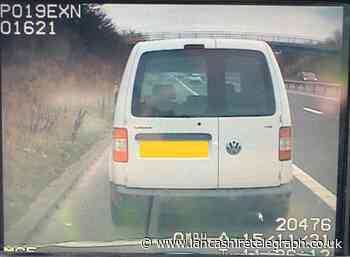 Uninsured driver tries to blame policy error on girlfriend as van seized on M65