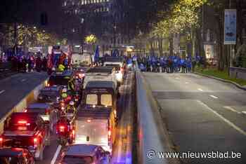 Vakbonden bij politie voeren opnieuw actie: grote verkeershinder in Brussel, tunnels afgesloten