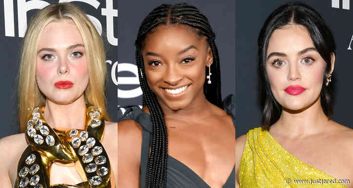 Elle Fanning Joins Simone Biles & Lucy Hale at InStyle Awards 2021