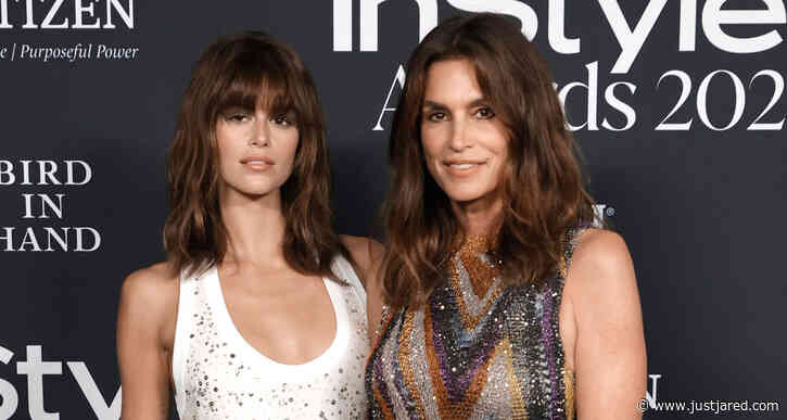 Kaia Gerber & Mom Cindy Crawford Arrive in Style for InStyle Awards 2021