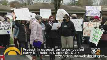 Protest In Opposition To Concealed Carry Bill Held In Upper St. Clair - CBS Pittsburgh