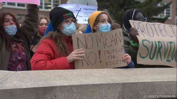 Calgary high school students hold walkout amid allegations of sexual assault