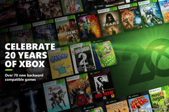 Celebrate Xbox’s 20th anniversary with 70+ Xbox 360 and Original Xbox games
