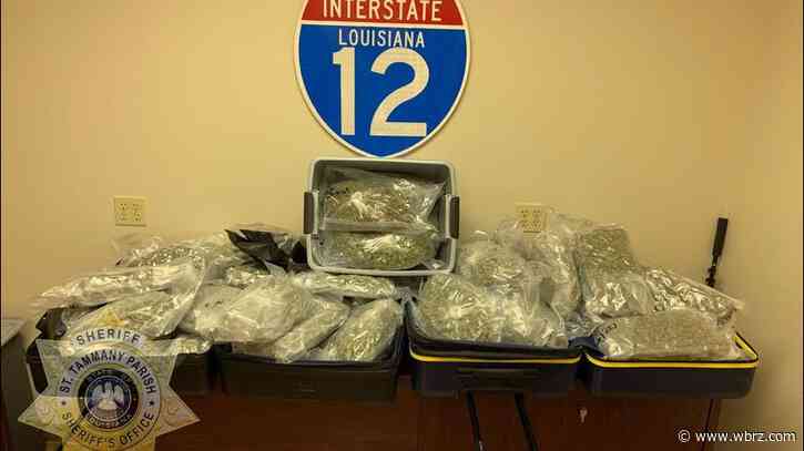 Deputies find 50 pounds of marijuana during I-12 traffic stop