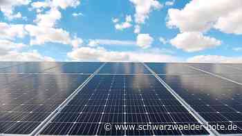 Kreis Calw startet Offensive - Die Zeichen stehen klar auf Solar - Schwarzwälder Bote