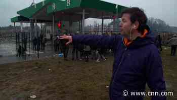 CNN reporter hit with water cannon at Belarus-Poland border