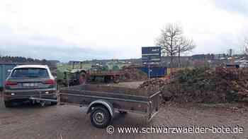 Ärger in Schramberg-Sulgen - Chaos auf dem Grüngutsammelplatz - Schwarzwälder Bote