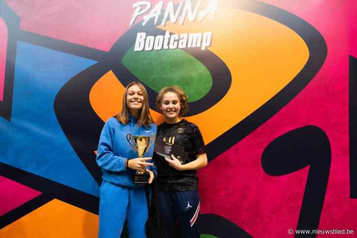Nette en Mila winnen eerste straatvoetbaltoernooi voor meisjes