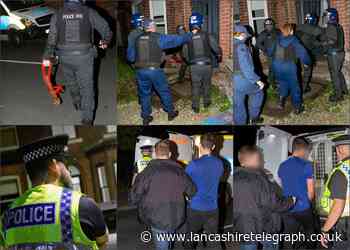 Four arrested and kilo of amphetamine seized in dawn raids across East Lancashire