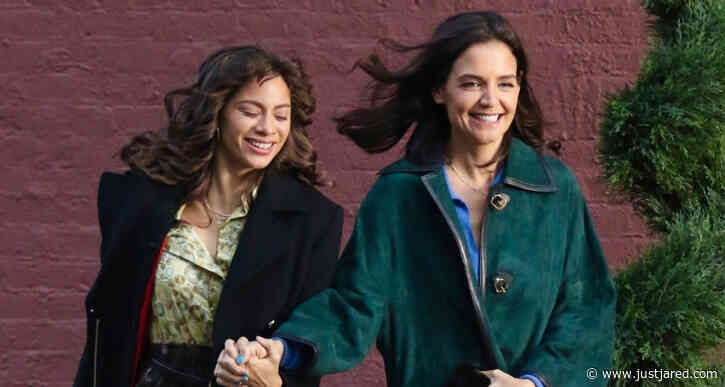 Katie Holmes & Co-Star Julia Mayorga Hold Hands While Filming Upcoming Movie 'Rare Objects'