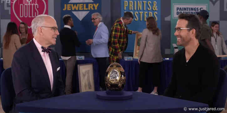Ryan Reynolds Makes Surprise Appearance on 'Antiques Roadshow' To Get Cleopatra's Egg From 'Red Notice' Appraised