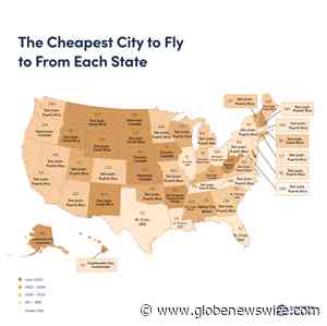 Scott's Cheap Flights Maps the Cheapest Places to Fly From Each State - GlobeNewswire