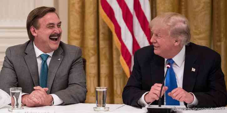 Trump said Mike Lindell's idea to melt down Dominion voting machines and turn them into prison bars was 'very good' during a rollicking 40-minute interview about election-fraud conspiracy theories