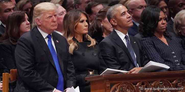 Trump was 'beside himself with fury' after Obama roasted him at the 2011 White House Correspondents' dinner: book