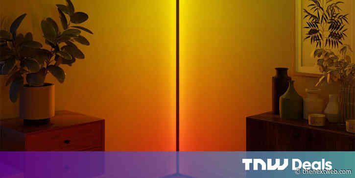 This LED floor lamp can bathe your room in 16 million colors — and you’ll barely know it’s there