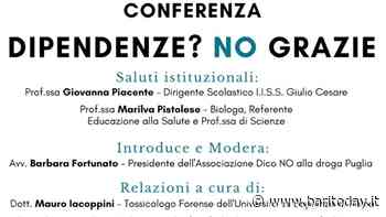 Dico no alla droga incontra gli studenti del Giulio Cesare di Bari - BariToday