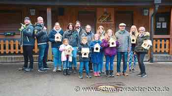 Vorbereitung für Winter: Gruppe bastelt Vogelhäuser