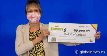 Colborne, Ont. woman claims $50,000 on lottery scratch ticket: OLG - Globalnews.ca