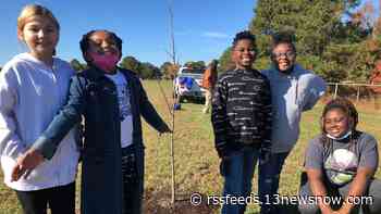 Virginia Beach students try out green thumbs, plant trees to help with flooding and more