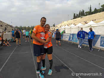 Giulia e Marco, due vercellesi alla Maratona di Atene - Prima Vercelli