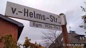 Umgang mit NS-Vergangenheit: Von-Helms-Straße in Tornesch: Entscheidung über Info-Tafeln vertagt | shz.de - shz.de