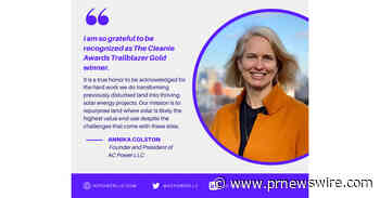 The Cleanie Awards® Honors Annika Colston as the 2021 Trailblazer Gold Place Winner