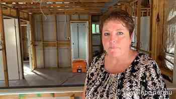 Louise's ceiling fell apart after cricket-ball-sized hail ruined her roof. A year later her home is still unliveable