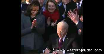 What Are They Doing to Biden? Twitter Users Notice Strange Change Made to His Table as He Signs Bill