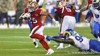 Niners hopeful Mitchell (broken finger) plays Sun.