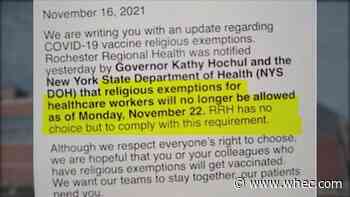 Health care facilities preparing to pull religious exemptions to vaccine mandate on Monday
