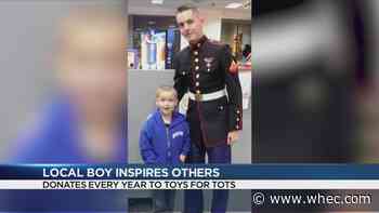 Brockport boy bakes and sells cookies to donate to Toys for Tots every year