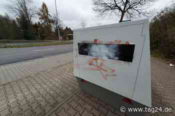 Farb-Attacke: Superblitzer in Chemnitz beschmiert - TAG24