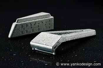 This aerospace aluminum single-edge razor's sleek design draws inspiration from Ferrari's racecars - Yanko Design - Form Beyond Function