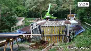 Bauwerk in Malliß wächst: Neue Brücke über den Ziegeleikanal soll bald fertig sein | svz.de - svz.de
