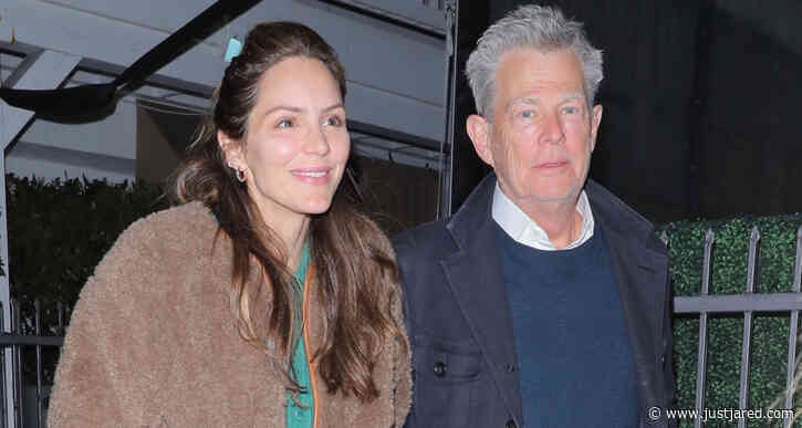 Katharine McPhee & David Foster Meet Up with Friends for Dinner in Santa Monica