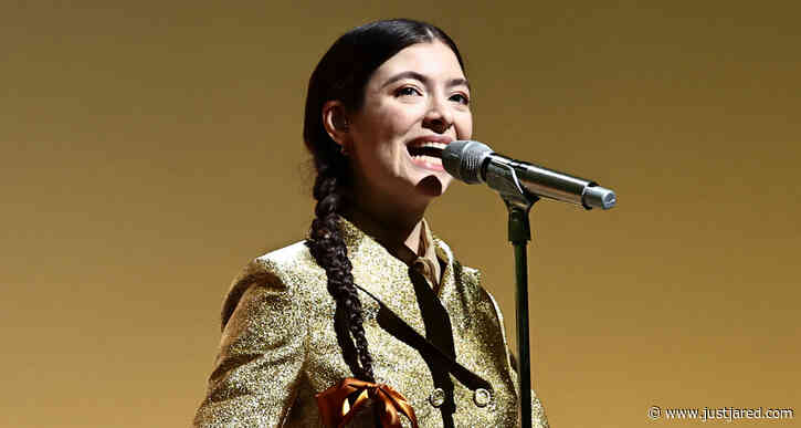Lorde Dazzles in Gold Suit While Performing at Guggenheim International Gala 2021