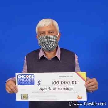 Markham grandfather 'surprised, shocked, and just so happy,' after $100K lottery win - Toronto Star