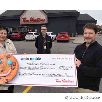 Cookie monster: Record-breaking Tim Hortons donation to Markham hospital network - Toronto Star