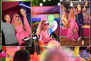 Pretty-in-pink Paris Hilton hosts post-wedding carnival, DJ'd by Diplo - Page Six