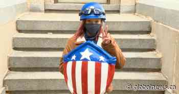 Saskatoon superhero ‘Kid Cap’ encouraging people to get vaccinated - Globalnews.ca