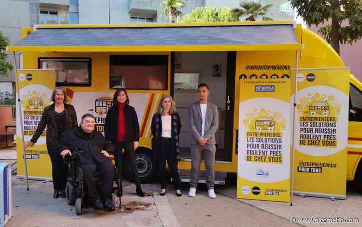 C'est parti pour la tournée du "bus de l'entrepreneuriat pour Tous" dans les Alpes-Maritimes