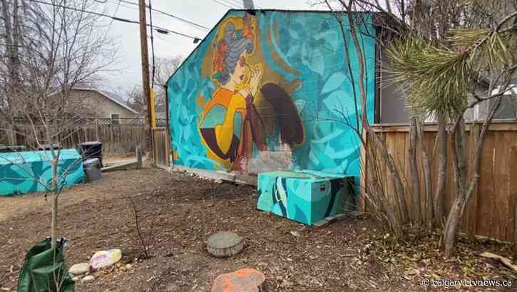 Sunalta residents express concern after encampment fire damages mural