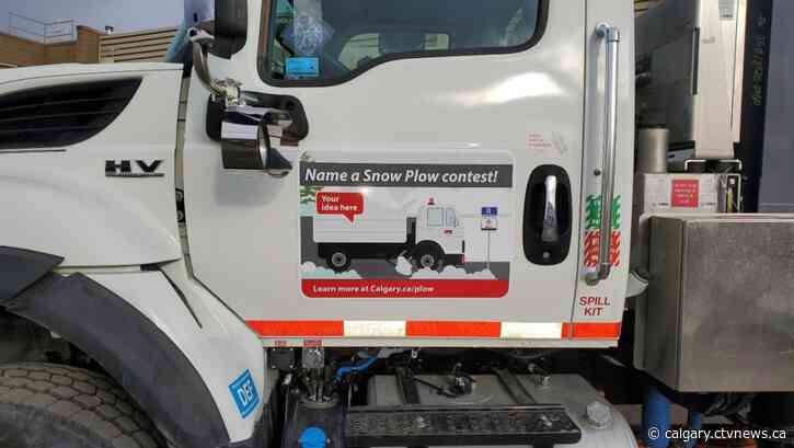 Creative entries aplenty as Calgary snow plow naming contest reaches halfway point