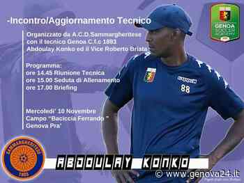 I tecnici della Sammargheritese ospiti del Genoa Under 17, allenato da Abdoulay Konko - Genova24.it