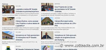 Site da Câmara de Cotia segue sem atualização há 5 dias - Cotia e Cia