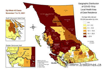 21 new COVID-19 cases in West Kootenay - Trail Times