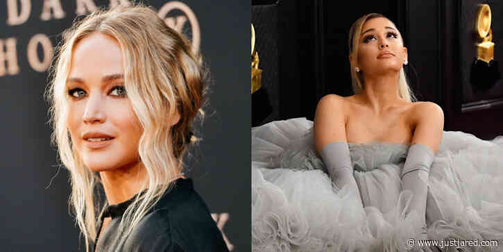 Jennifer Lawrence Fangirled Like a 'Contest Winner' for 'Don't Look Up' Co-Star Ariana Grande