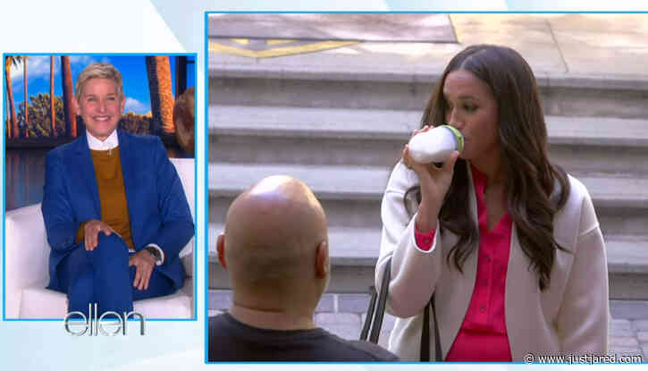 Meghan Markle Hilariously Pranks Unsuspecting People While Repeating Everything Ellen DeGeneres Tells Her to Say - Watch Now!